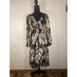 othilia dress Anthropologie‎ Arden Tie-dye Midi Dress medium